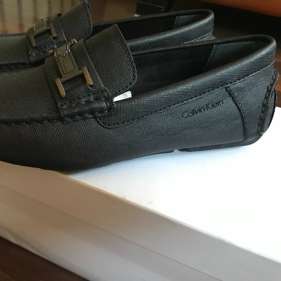 NEW! Calvin Klein MEN'S Size 7 LOAFERS Black - Picture 5 of 5